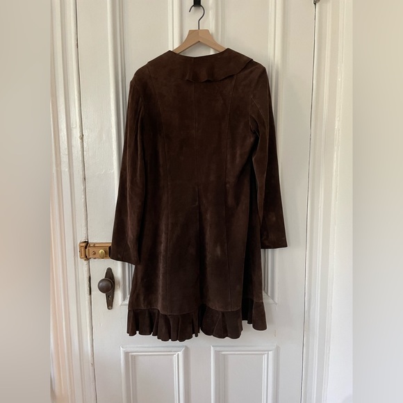 Suede Ruffle Duster - Picture 3 of 3